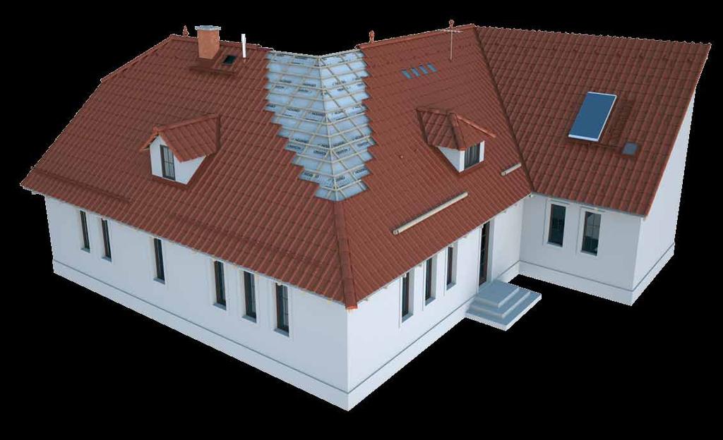 04I05I06I07 Egy rendszer a biztonság érdekében Kiegészítők minden tetőhöz Kiegészítők minden tetőhöz Átfogó tartozékválasztékunkkal biztosra mehet Aluminium Schneefang- und Steigtrittsysteme
