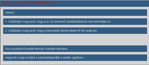 Függelékek OSD üzenetek Hőmérséklet-figyelmeztetés: A ventilátor meghibásodott: Lámpa-figyelmeztetés: Nem megjeleníthető formátum: