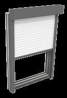 Kapcsolt szárnyú ablakok: Integrált és ezért védett árnyékolás és belátás elleni védelem az üveglapok között.