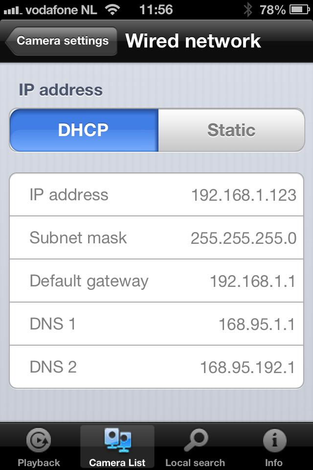 43 MAGYAR Kiválaszthatja, hogy a kamera a dinamikus (DHCP)
