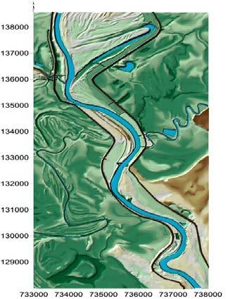 1. ábra. Mindszent környékének geoorfológiai térképe (Kis É., Lóczy D. In: Lóczy et al. 2009) 1 = hullámtér (aktív ártér); 2 = alacsony ártér; 3 = magas ártér; 4 = pleisztocén típusos, ill.