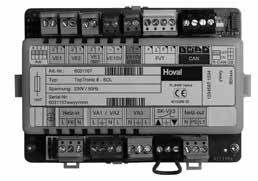Hoval TopTronic E szolármodul Termékleírás A szabályozómodul, mint hőmérséklet-különbség szabályozására szolgáló egy ség, termikus szolárberendezések szabályozása, HMV-készítéshez és/vagy