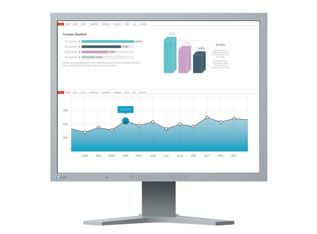 S2133-GY Ön előnyei Az EIZO S2133 4:3 formátumú IPS-LCD monitor képátlója 21 hüvelyk, szabályozható takarékos LED háttérvilágításának fényereje 420 cd/m2. A monitor jellemző fogyasztása 13 Watt.