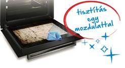 fekete színű üveg felület, a zónák teljesítménye: 1 kw, 2x1,75 kw, 2,9 Kw, nagy hatékonyságú gázégő, szikragyújtás, zománcozott edénytartók, 8,6