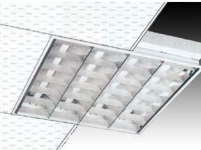 1x55W-os, 2G11 fejűkompakt fénycsőhöz AIDA-VARIO 155 W-SG-M600 fehér szekunder tükör 1-12-20-0018 AIDA-VARIO 155 A-SG-M600 aluminium szekunder tükör 1-12-20-0014 Álmennyezeti felületvilágító