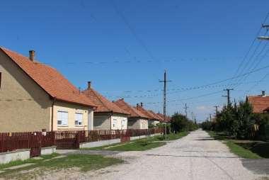 a telkek előkertjei nagyobb részben - gazdag növényzettel beültetettek és gondozottak.