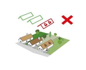 53 TETŐFORMÁRA VONATKOZÓ AJÁNLÁSOK A lakóépületekre jellemző az egyszerű sima nyeregtető, mint tetőforma, az egyenes ereszvonal