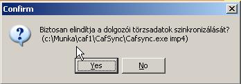 A törzsadatok szinkronizálásával többek között a