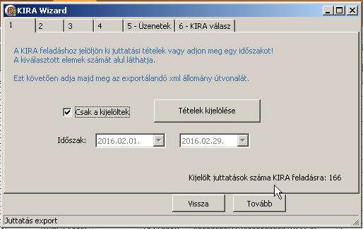 Itt kapcsoljuk be a csak a kijelöltek