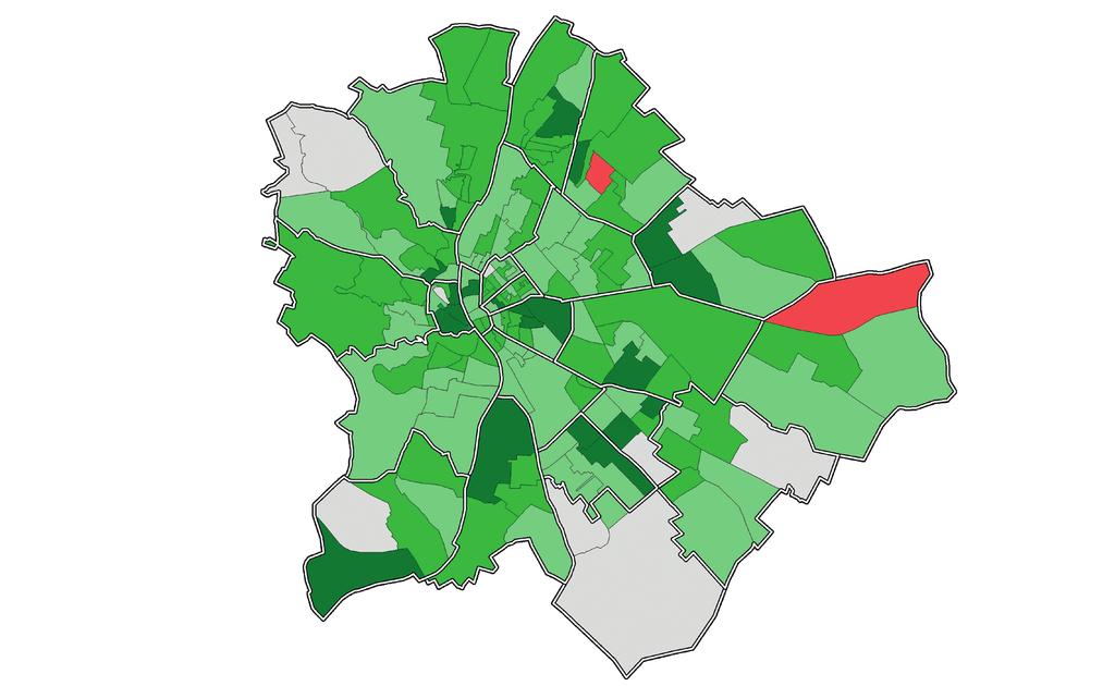 . diagram: Átlagár fővárosi kerületenként (17. I.-IX., Ft/m) XXI. XXIII. XX. XVIII. XIX. XVII. X. XV. IV. XXII. VI