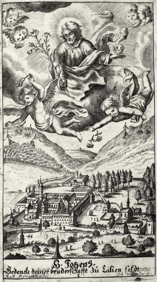 IRENE RABL f) Andachtsbild von 1665 Dieses Andachtsbild ist im oben beschriebenen Josephspsalter eingebunden und erfuhr dadurch eine große Verbreitung.