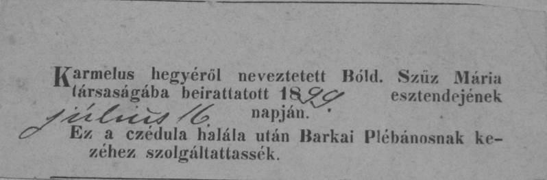 BARNA GÁBOR 3. kép. Vonzáskörzet a 18. században. A népszerűségnek a barokk korban oka volt a társulati tagság által elérhető lelki haszon, amelynek Tóth János kéziratában külön fejezetet szentel.