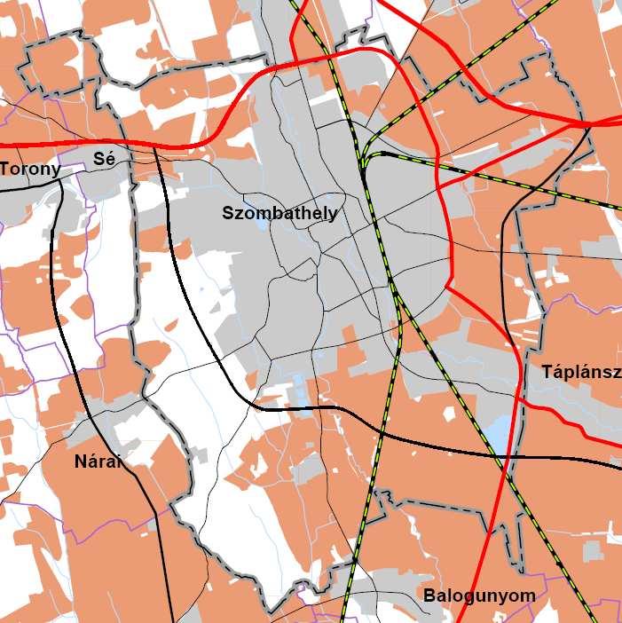 Vas megye TRT határozata alapján Vízeróziónak kitett terület pontosítása A Vízeróziónak kitett terület övezetére vonatkozó szabályok (az OTrT 26. -ban foglaltak alapján) OTrT 26.