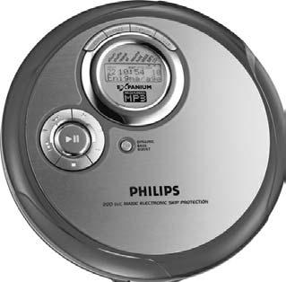 Portable - Player EXP3360, EXP3361, EXP3362, EXP3363, EXP3364, EXP3365 Meet Philips at the Internet http://www.