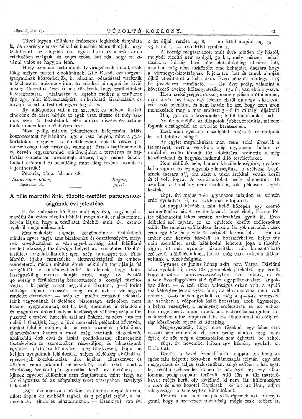 1892. április IS. T Ű ZOL'r Ó - K Ű Z L Ű N Y.