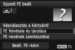 O Egyedi fehéregyensúly Az egyedi fehéregyensúly lehetővé teszi a fehéregyensúly kézi beállítását egy bizonyos fényforrás esetében a nagyobb pontosság érdekében.