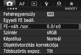 u Fehéregyensúly-korrekció A beállított fehéregyensúly módosítható.