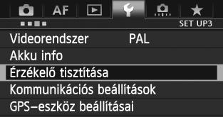 f Automatikus érzékelőtisztítás Amikor a főkapcsolót <1/R> vagy <2> helyzetbe állítja, a beépített szenzortisztító rendszer működésbe lép, és lerázza az érzékelő elülső részén összegyűlt port.