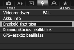 3 Kézi érzékelőtisztítás Az automatikus érzékelőtisztítással nem eltávolítható por kézi módszerrel, pl. légfúvó használatával is eltávolítható.