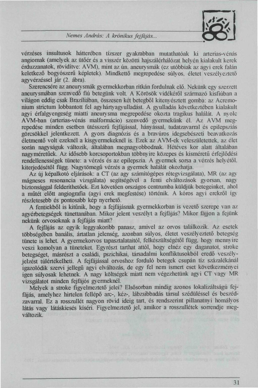 Nemes András: A krónikus fejfájás.