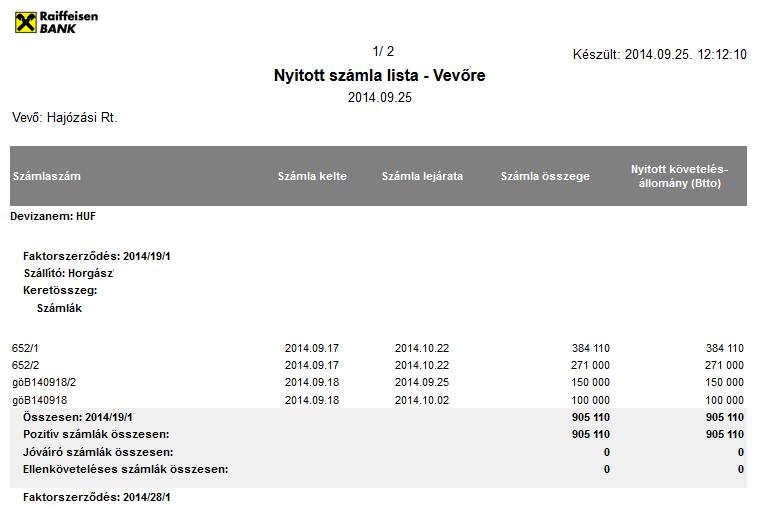 Automatikusan az aktuális dátum jelenik meg a mezőben, de az ikonra történő kattintás után tetszőleges dátum választható ki a naptárból.