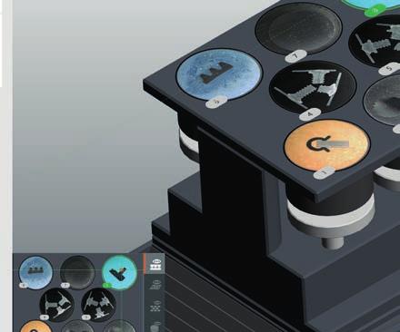 menteni. Wiederkehrende Proben können maßstabsgetreu als 3D-Modell grafi sch hinterlegt werden.