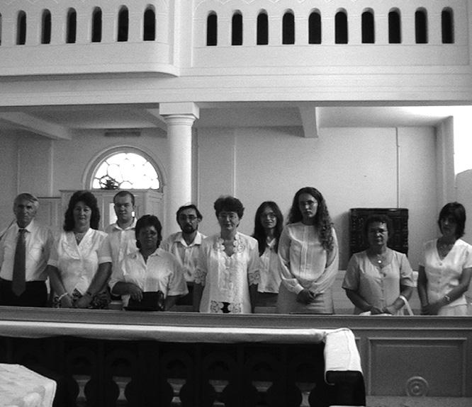 a templomot, ahol a bibliahét vasárnapi záró istentiszteletén a gyermekek számot adtak az elsajátított ismeretekről.