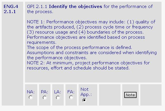 Example: Software Requirement Analysis Level 2 a) objectives for the