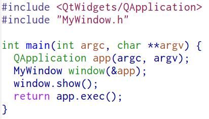 A program main.