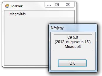 F3.4 Párbeszédablakok A Windows alkalmazások általában több ablakot (formot) tartalmaznak.
