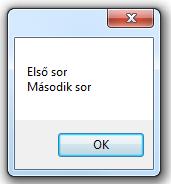 AppendLine(string szöveg) az opcionálisan megadott szöveg után sorvége jelet is fűz az objektumhoz: StringBuilder sb = new StringBuilder(); sb.appendline("első sor"); sb.