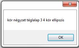 "); A példában szereplő MessageBoxButtons, MessageBoxIcon és DialogResult típusnevek felsorolásokat takarnak. 2.3.