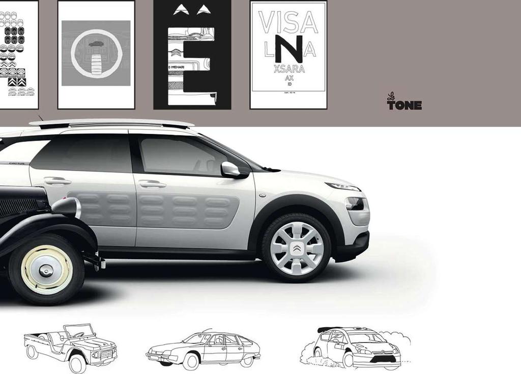 Designed by 2014 A Citroën C4 CACTUS egyik innovációja a design és a karosszériavédelem terén hoz újat: ez az Airbump.