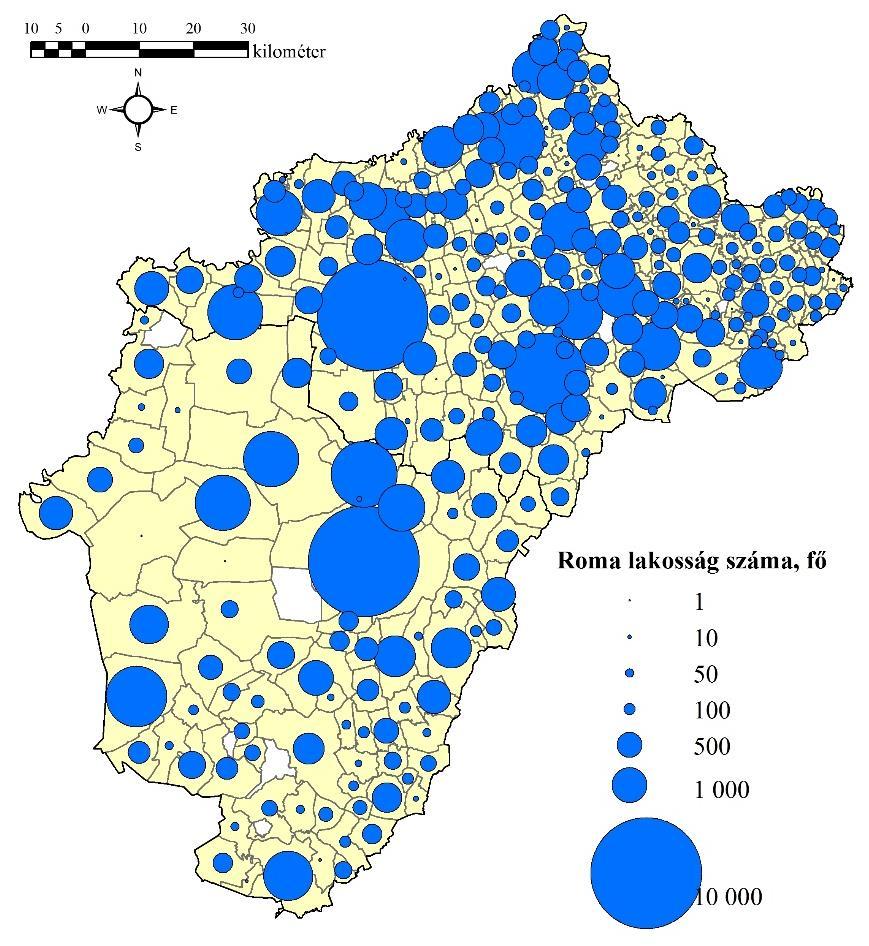 Tiszavasvári, Balmazújváros és Hajdúböszörmény (egyaránt 2500 fővel), Hodász (több mint 2000 fővel) és Komádi (2000 fővel) követte a megyeszékhelyeket. 4.