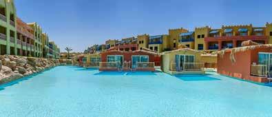 Vörös-tenger partján fekszik, Hurghada központjától kb. 17 km-re, a nemzetközi repülőtértől kb. 10 km-re.