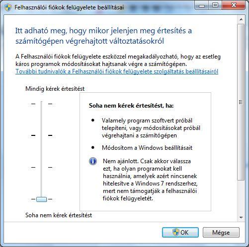 Windows Vista/7 és Windows 2008 szerverre történő telepítés előkészületei FIGYELEM!