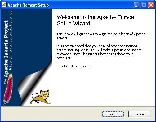 Apache Tomcat kiszolgáló telepítése Az Apache Tomcat kiszolgáló a jakarta-tomcat-5.5.9.