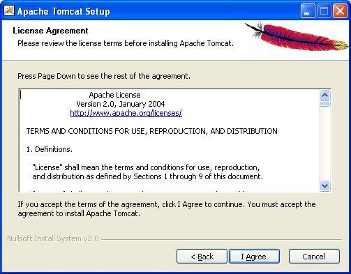 Figyelem a programhoz csak az Apache Tomcat 5.5.9 verziója használható! 1.