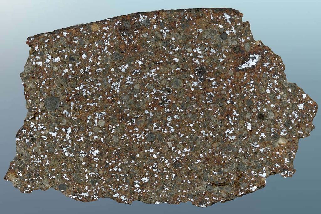 Kondrit Dar al Gani meteorit, Fe-gazdag normál kondrit.