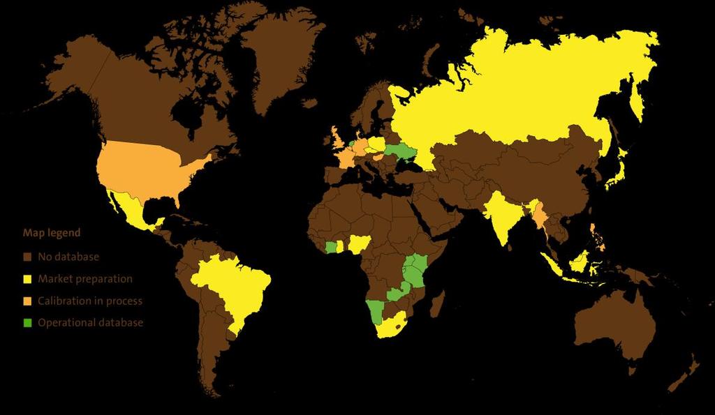 Validációhoz egy Globális talajadatbázist használunk hagyományos