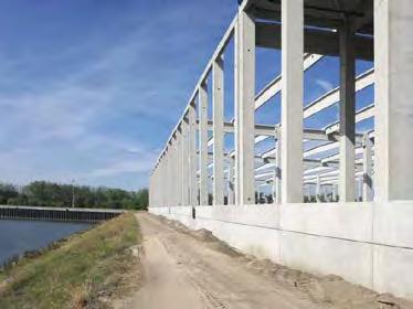 Összesen a projektre kiszállított vasbetonelem súlya 6200 t. KIVITELEZÉS 2017.