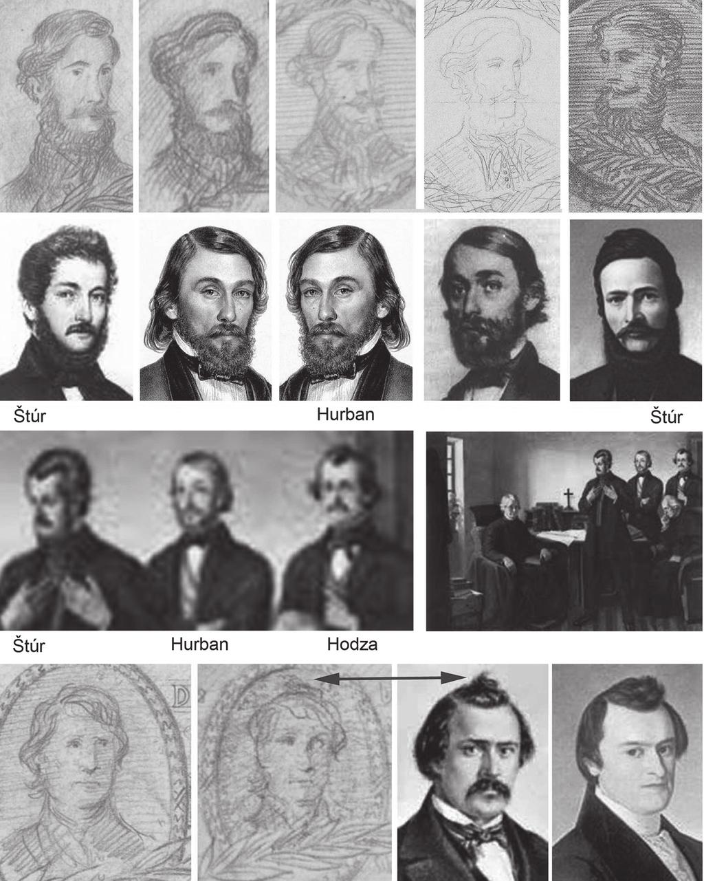 storočia (Podľa Šusteka 1994 a Longauera - Oláhovej 2008) Zväčšené náčrty