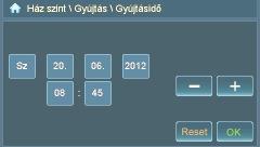 Óvatosan megérintve a gombokat a mindenkori programhoz, ill. szinthez juthat; 6.2.