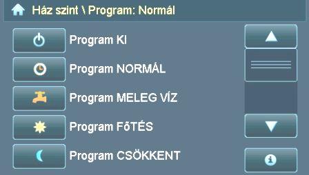 7 Felhasználói beállítások BS-07-00-00-00-01-BAHU 7.1 Főtési program aktiválása SY-07-01-00-00-01-BAHU Menjen végig lépésrıl lépésre az alábbi pontokon, hogy a NORMÁL programot aktiválni tudja!