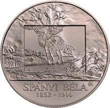 811 812 811. 10 000 Forint Próbaveret /Probeprägung/ (Ag 925 ) 2014 Budapest A Magyar Nemzeti Bank alapításának 90. évfordulója /90.