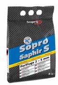 és szilikonok Sopro Saphir S Speciális flexibilis fugázó anyag Sopro Saphir S PerlFuge 2 5 mm Cement alapú, flexibilis, víz- és szennytaszító fugázó habarcs gyöngyeffektussal, mely a gyártása során