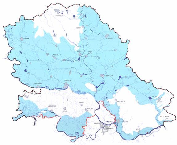 ванвегетационом периоду. Овај критеријум је одржив уколико је терен нагнут према каналима или је земљиште обрађено тако да се сувишне воде могу у том времену слити у најближе канале.