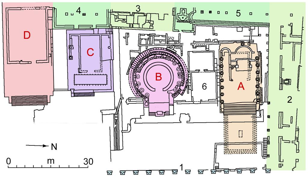 Róma, Largo Argentina, templomkerület, i.e. 350 02 BME GTK 2017.