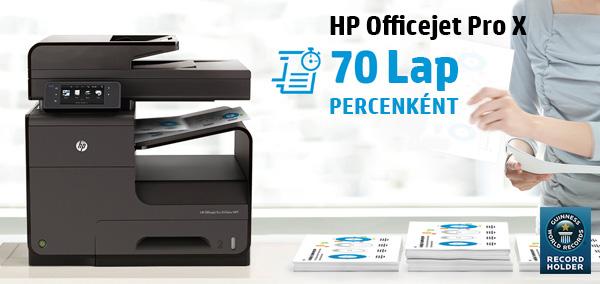 HP ajánlatok IT iránytű 8. hét HP Officejet Pro X kedvezményes árakkal! Felejtsen el mindent, amit eddig gondolt az asztali nyomtatásról.