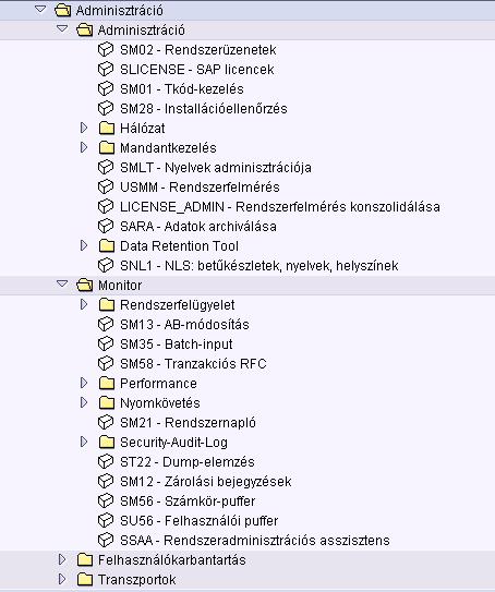 Funkcionális menü - részletek 27 27 Rendszerfunkciók Menü